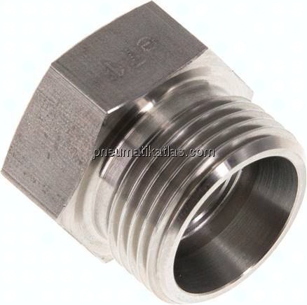 Verschlussverschraubung für Rohre 15 L (M22x1,5), 1.4571