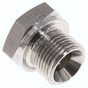 Verschlussverschraubung, 60° Kegel G 3/8", V4A