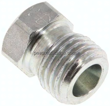 Verschlussverschraubung für Rohre 6 S (M14x1,5), Stahl verzinkt