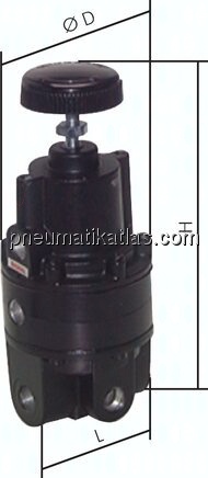 Präzisions-Vakuumregler G 3/4", -1 bis 0,7 bar
