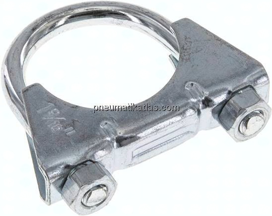 Bügelschelle komplett, 40mm, Stahl verzinkt