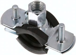 Rohrschelle 12 - 15mm,Stahl verzinkt mit Einlage, FISCHER