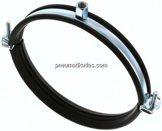 Rohrschelle 156 - 163mm,Stahl verzinkt mit Einlage, FISCHER