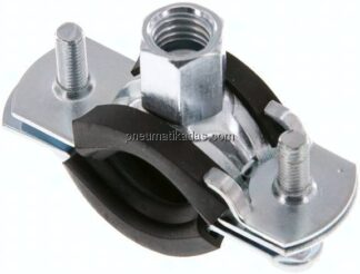 Rohrschelle 15 - 19mm,Stahl verzinkt mit Einlage, FISCHER