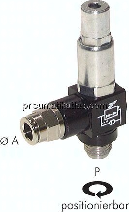 Luft-Sparventil R 1/4"-4mm