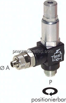 Luft-Sparventil R 1/8"-6x4mm