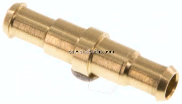 Gerader Steckanschluss 4mm-4mm innen, Messing