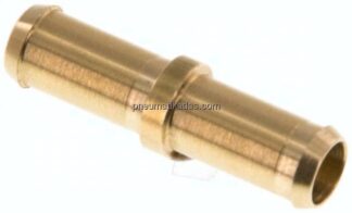 Gerader Steckanschluss 6mm-6mm innen, Messing