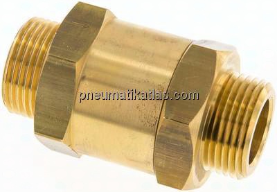 Rückschlagventil (Messing) G 1" (AG), PN 40