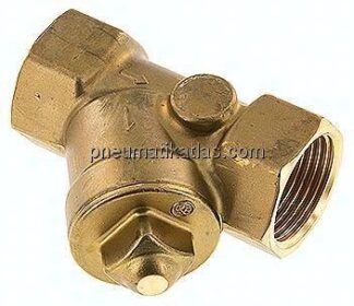 Schrägsitz-Rückschlagventil, Rp 1", Standard, Messing