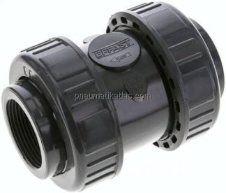 Rückschlagventil, PVC-U / FKM, Rp 1-1/2"