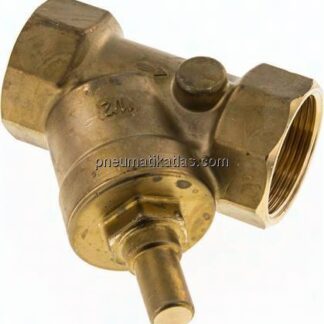 Schrägsitz-Rückschlagventil, Rp 1-1/2", Standard, Messing