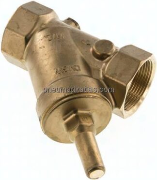 Schrägsitz-Rückschlagventil, Rp 1-1/2", Standard, Messing