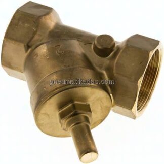 Schrägsitz-Rückschlagventil, Rp 1-1/2", FKM-Dichtung, Messing