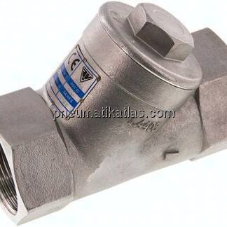 Schrägsitz-Rückschlagventil, G 1-1/2", PN 40, Edelstahl
