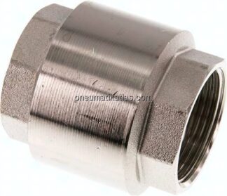 Rückschlagventil (leicht), G 1-1/4", PN 10, Messing vernickelt