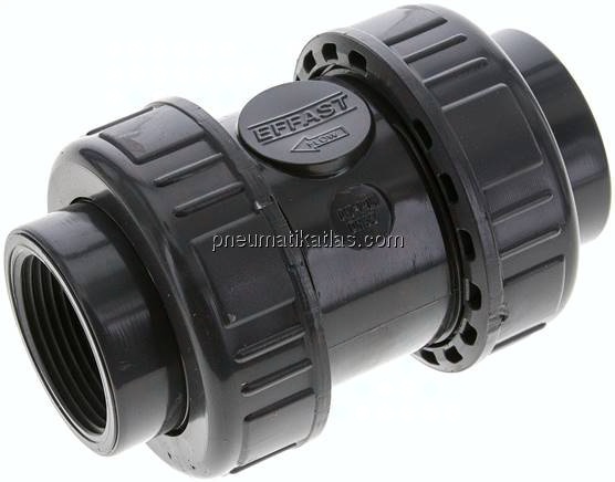 Rückschlagventil, PVC-U / EPDM, Rp 1-1/4"