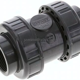 Rückschlagventil, PVC-U / FKM, Rp 1-1/4"