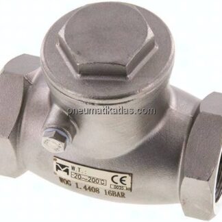 Edelstahl-Rückschlagklappe G 1-1/4", PN 16