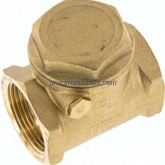 Rückschlagklappe G 1-1/4", PN 10, Messing, metallisch dichtend