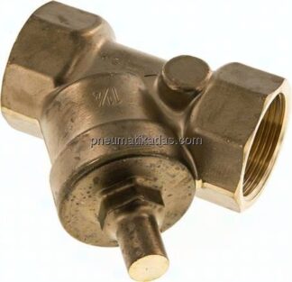 Schrägsitz-Rückschlagventil, Rp 1-1/4", Standard, Messing