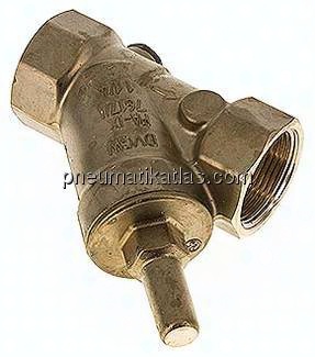 Schrägsitz-Rückschlagventil, Rp 1-1/4", Standard, Messing