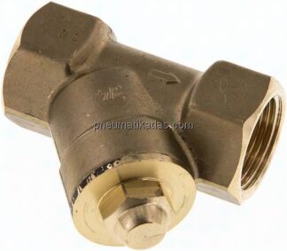 Schrägsitz-Rückschlagventil, Rp 1-1/4", FKM-Dichtung, Messing