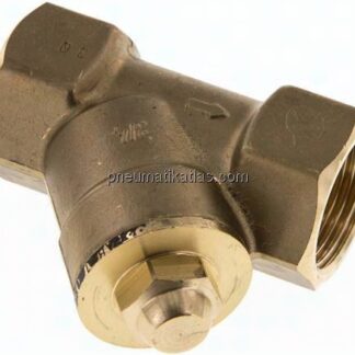 Schrägsitz-Rückschlagventil, Rp 1-1/4", FKM-Dichtung, Messing
