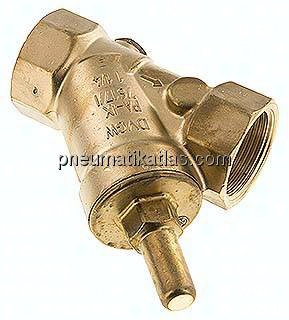 Schrägsitz-Rückschlagventil, Rp 1-1/4", DVGW, Messing