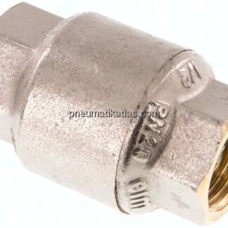 Rückschlagventil, G 1/2", PN 20, Messing vernickelt