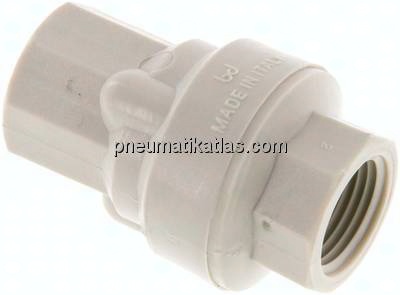 Rückschlagventil (leicht), G 1/2", PN 6, Polypropylen