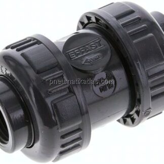 Rückschlagventil, PVC-U / EPDM, Rp 1/2"