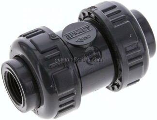Rückschlagventil, PVC-U / FKM, Rp 1/2"