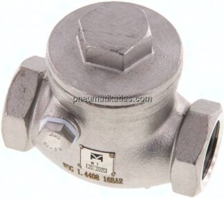 Edelstahl-Rückschlagklappe G 1/2", PN 16