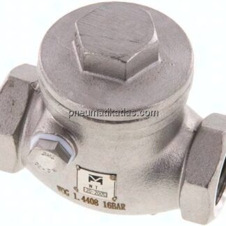 Edelstahl-Rückschlagklappe G 1/2", PN 16