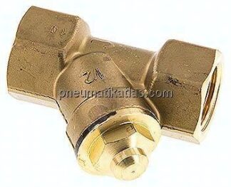 Schrägsitz-Rückschlagventil, Rp 1/2", Standard, Messing