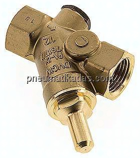 Schrägsitz-Rückschlagventil, Rp 1/2", Standard, Messing