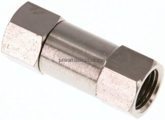 Rückschlagventil, G 1/4", PN 10, Messing vernickelt