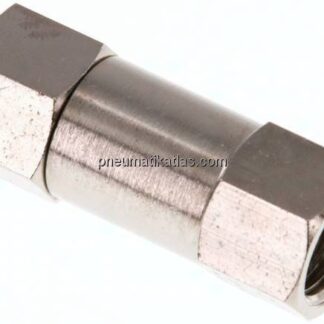 Rückschlagventil, G 1/4", PN 10, Messing vernickelt