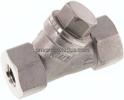 Schrägsitz-Rückschlagventil, G 1/4", PN 40, Edelstahl
