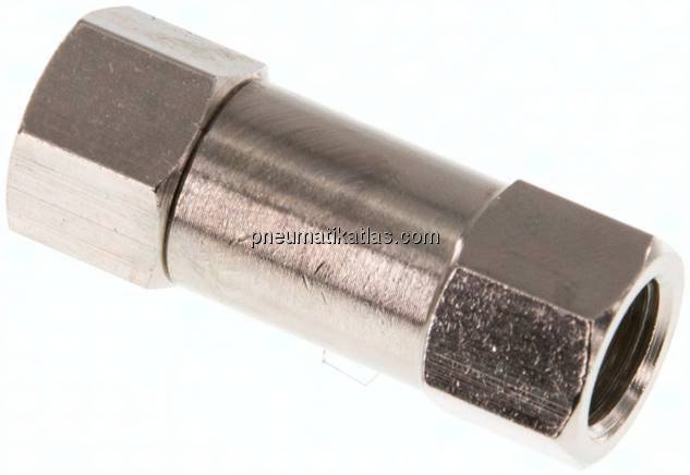 Rückschlagventil, G 1/8", PN 10, Messing vernickelt