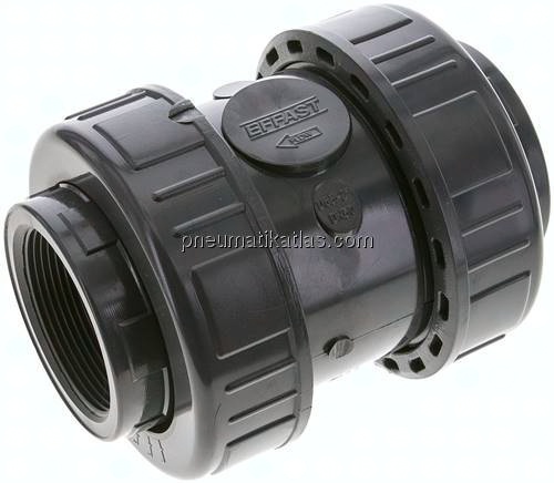 Rückschlagventil, PVC-U / EPDM, Rp 2"
