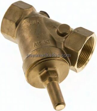 Schrägsitz-Rückschlagventil, Rp 2", FKM-Dichtung, Messing