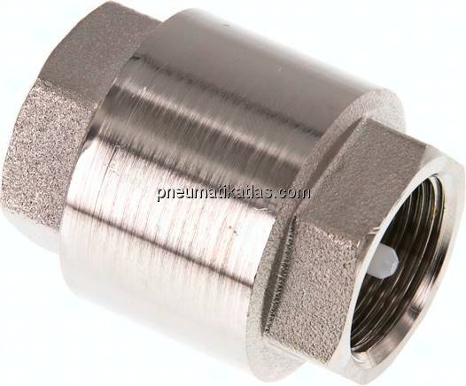 Rückschlagventil (leicht), G 3/4", PN 12, Messing vernickelt