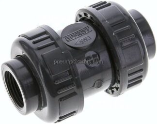 Rückschlagventil, PVC-U / FKM, Rp 3/4"