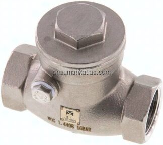 Edelstahl-Rückschlagklappe G 3/4", PN 16