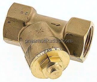 Schrägsitz-Rückschlagventil, Rp 3/4", Standard, Messing