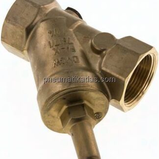 Schrägsitz-Rückschlagventil, Rp 3/4", FKM-Dichtung, Messing