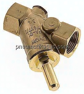 Schrägsitz-Rückschlagventil, Rp 3/4", DVGW, Messing