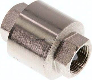 Rückschlagventil (leicht), G 3/8", PN 12, Messing vernickelt